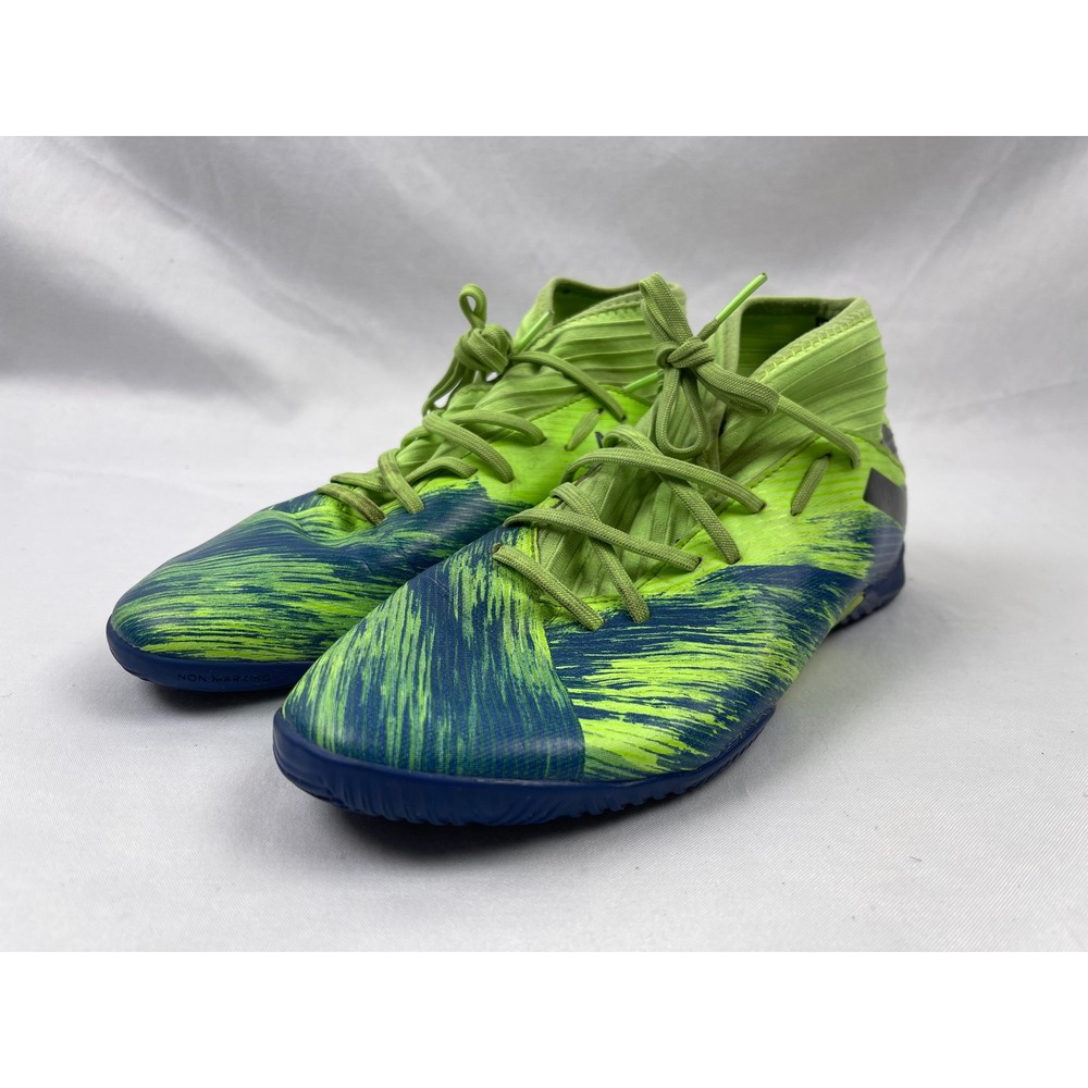 Adidas Nemeziz Messi 19.3 Men 6 Signal Green Blue Indoor Soccer Shoes